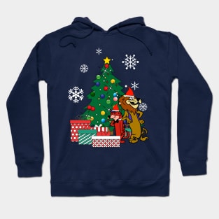 Lippy The Lion And Hardy Har Har Around The Christmas Tree Hoodie